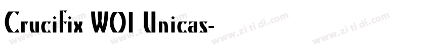 Crucifix W01 Unicas字体转换